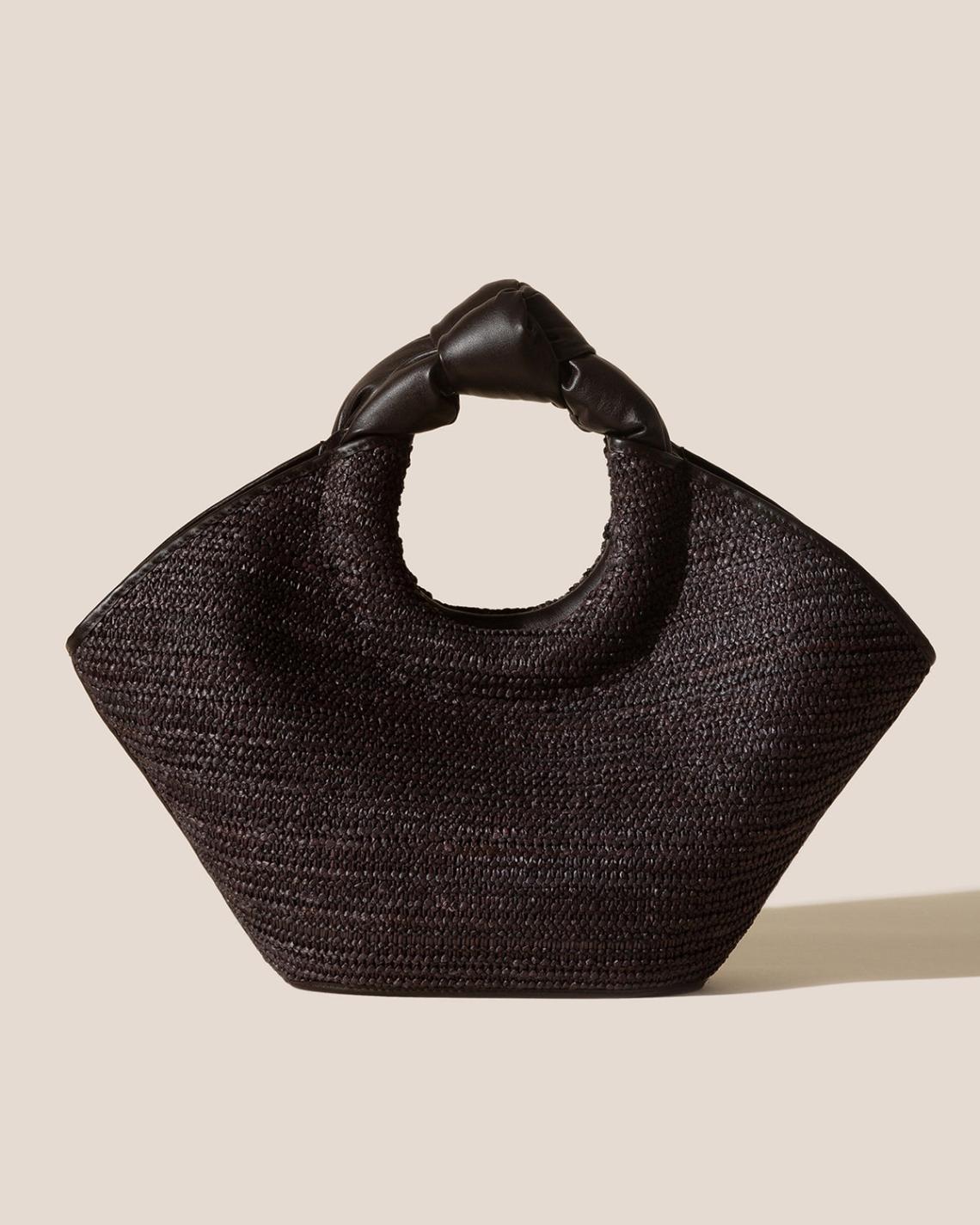 Hereu Tote Bags | CASTELL RAFFIA - Knotted-handle Tote Bag - Women