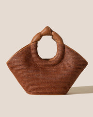 Hereu Tote Bags | CASTELL RAFFIA - Knotted-handle Tote Bag - Women