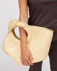 Hereu Tote Bags | CASTELL RAFFIA - Knotted-handle Tote Bag - Women