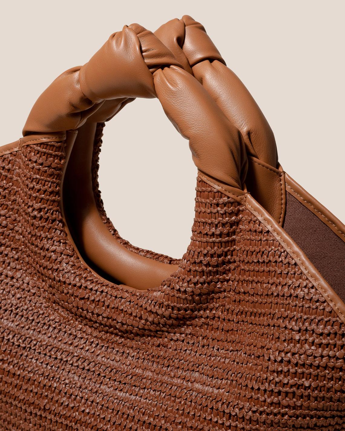 Hereu Tote Bags | CASTELL RAFFIA - Knotted-handle Tote Bag - Women