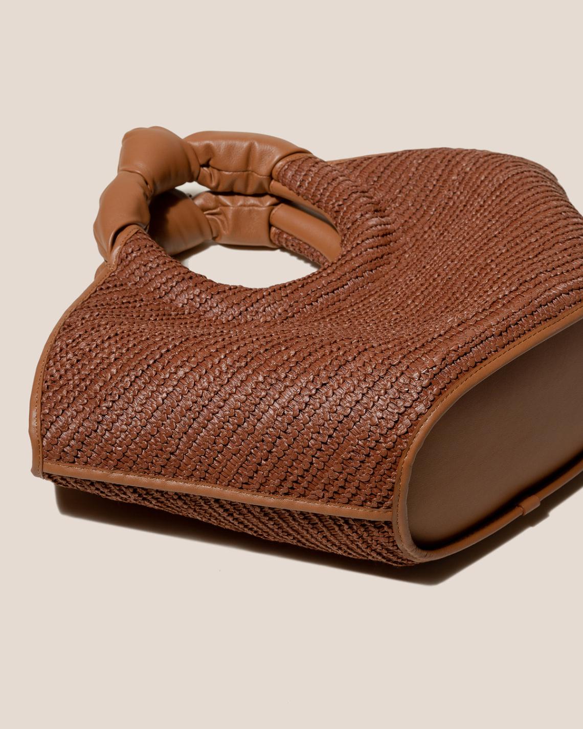 Hereu Tote Bags | CASTELL RAFFIA - Knotted-handle Tote Bag - Women