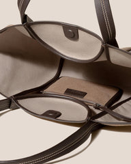 Hereu Tote Bags | CUBER - Leather-Trimmed Canvas Basket - Women/Men