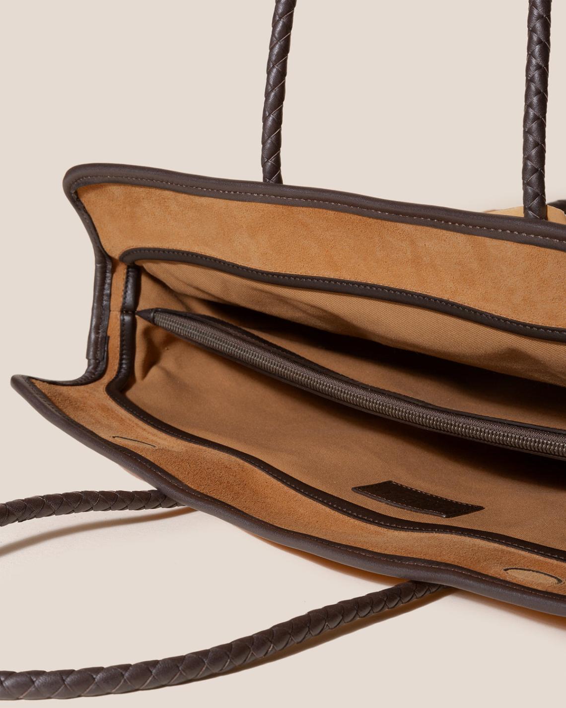 Hereu Tote Bags | FORNA TOTE SUEDE - Leather Framed Shoulder Bag - Women/Men