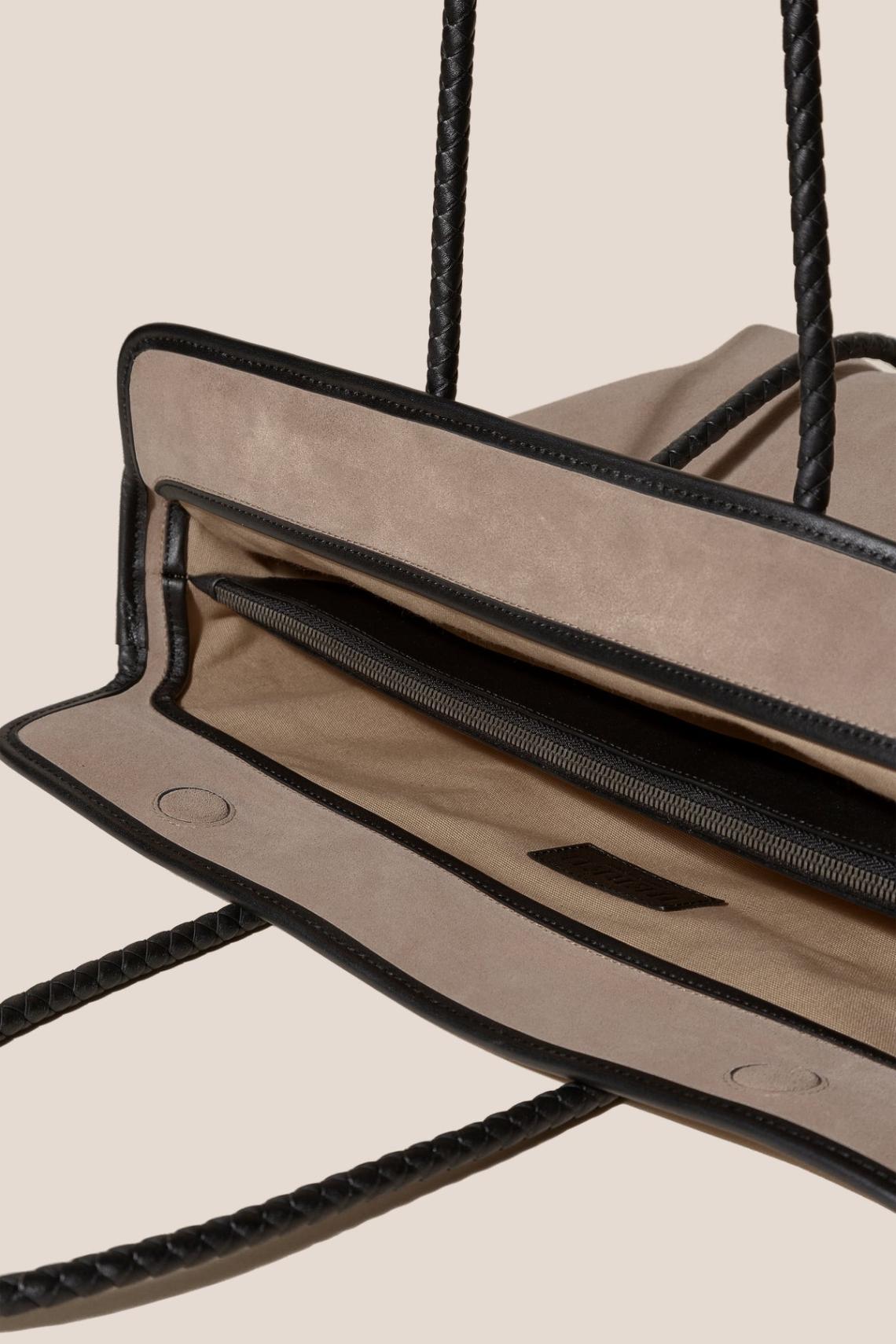 Hereu Tote Bags | FORNA TOTE SUEDE - Leather Framed Shoulder Bag - Women/Men